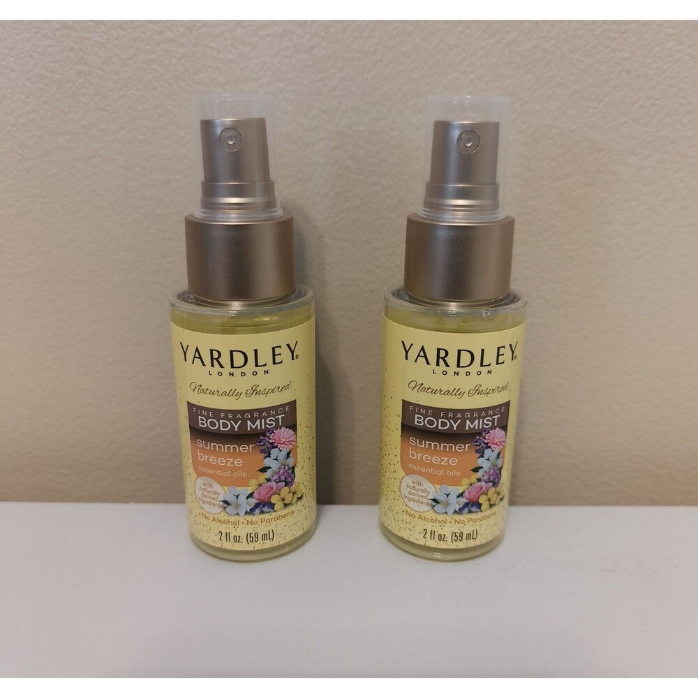 2 Pack Yardley London Summer Breeze Fine Fragrance Body Mist 2 oz Each